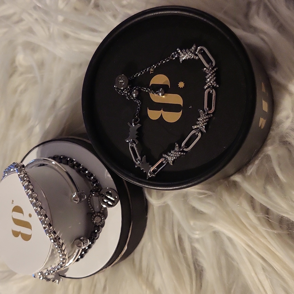 🖤🤍 GORGEOUS Bomb Party Stacks Collection 2024 🩶🖤 "Mystical Nights" Bracelets - Picture 3 of 7